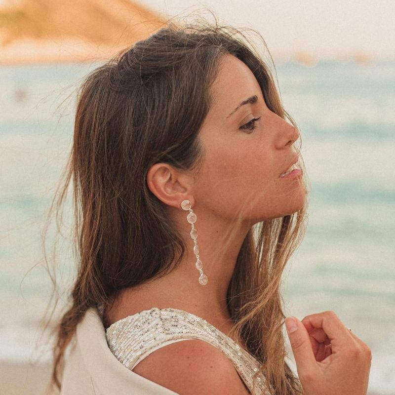 Pendientes Ayla Ed. Limitada Plata Azules