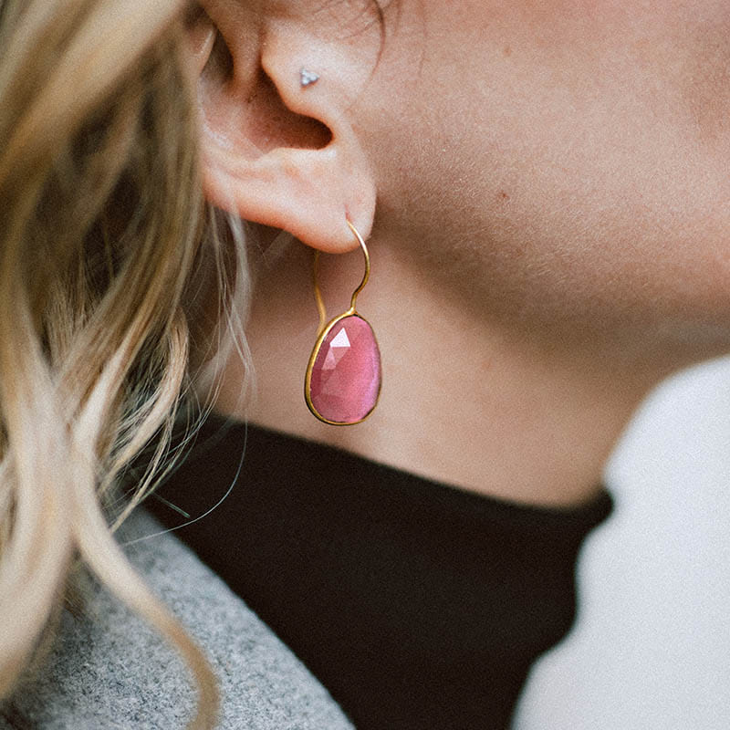 Pendientes Cloud Rosa dark