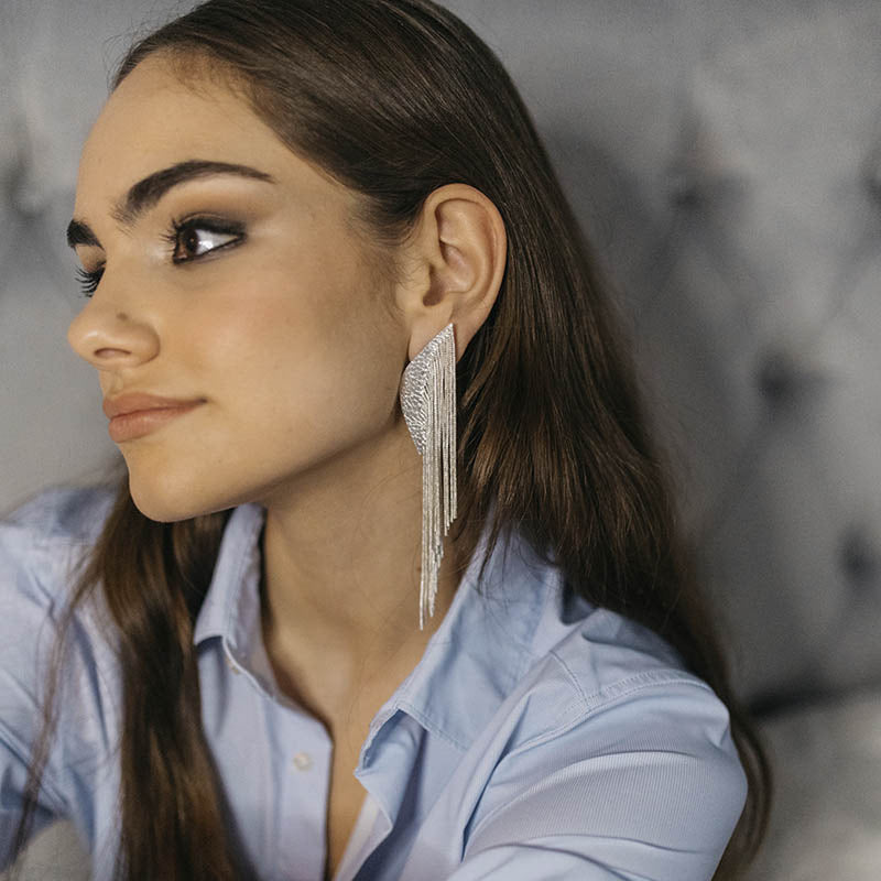 Pendientes Dallas Plata