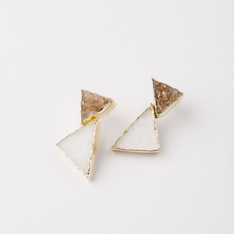 Pendientes Debod Ed. Limitada Marrón y Blanco