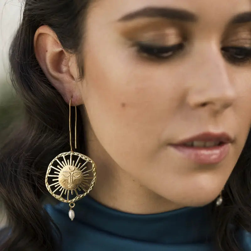 Pendientes Dubai Perla