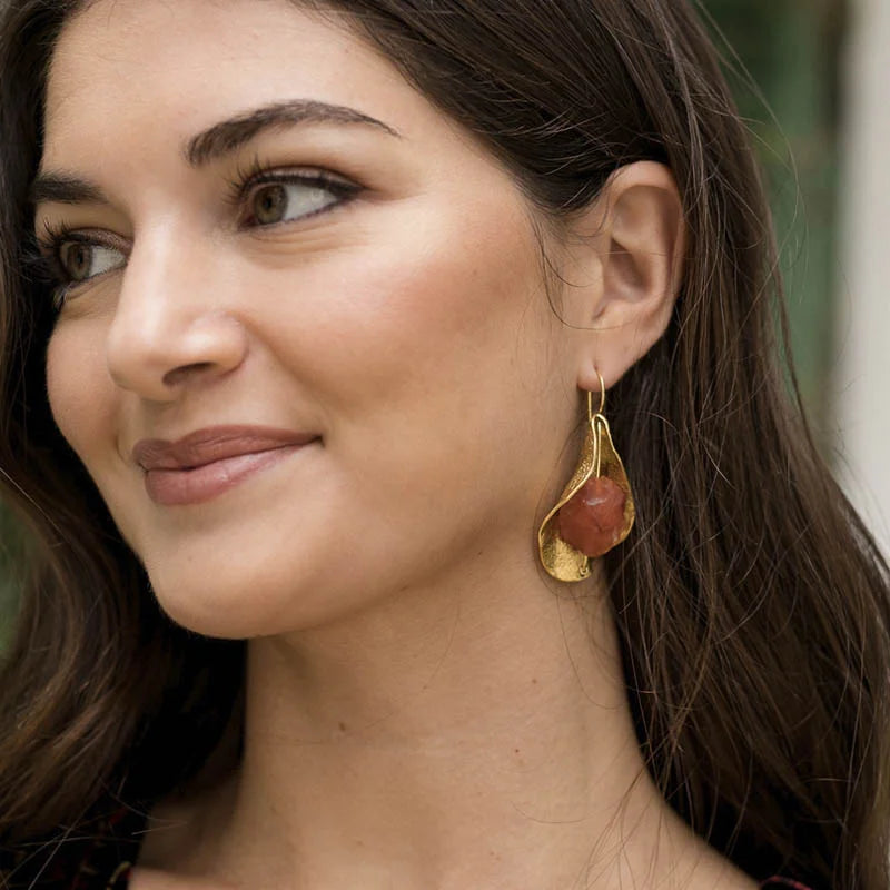 Pendientes Etosha naranja