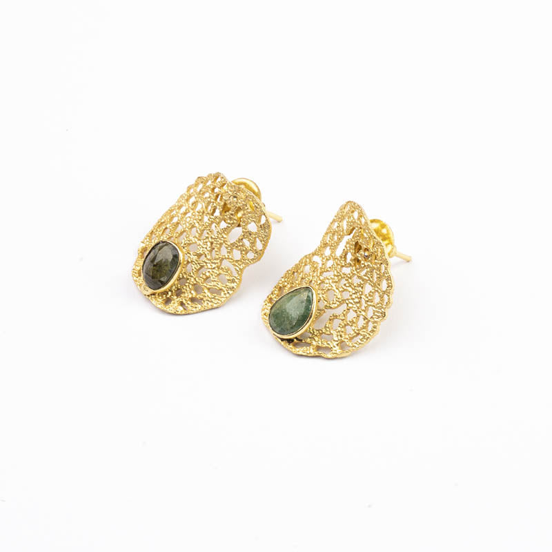 Pendientes Fabidae Ed. Limitada Verde Turmalinas
