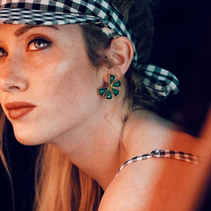 Pendientes Komodo Verde