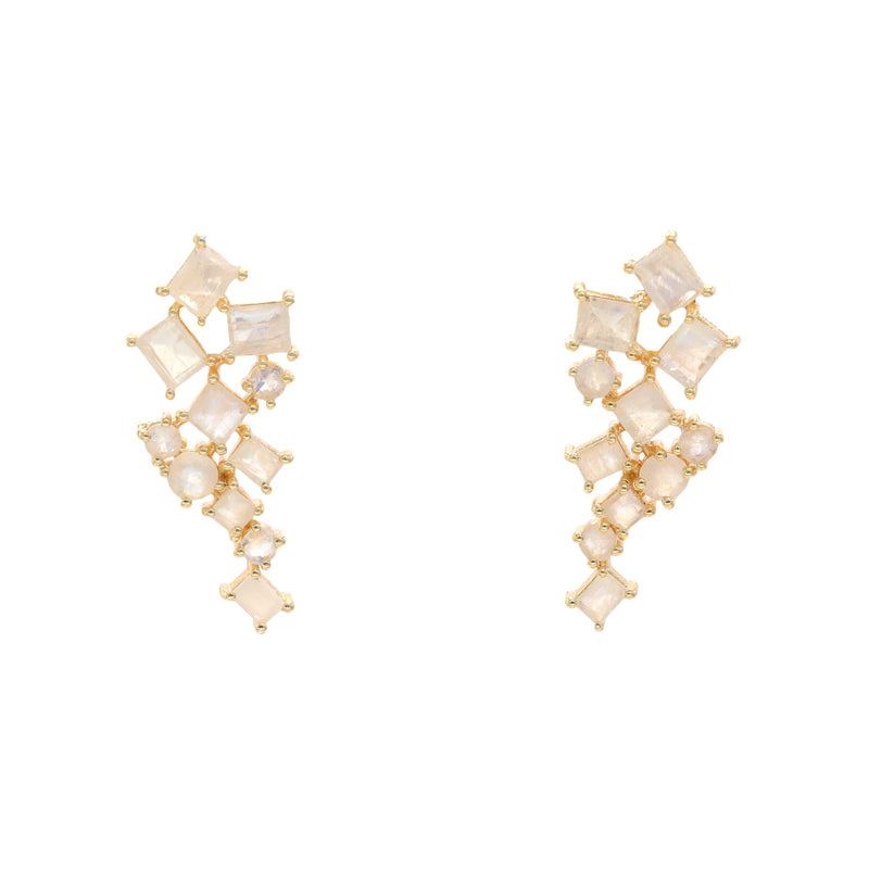 Pendientes Mysore Piedra Lunar