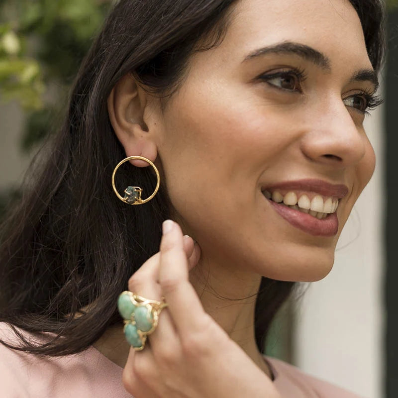 Pendientes Namibia Azul