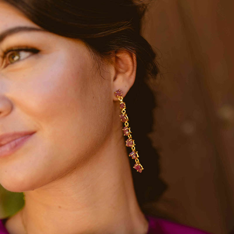 Pendientes Nimbo Deluxe Rubí