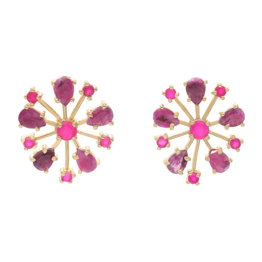 Pendientes Olite Buganvilla y Fucsia