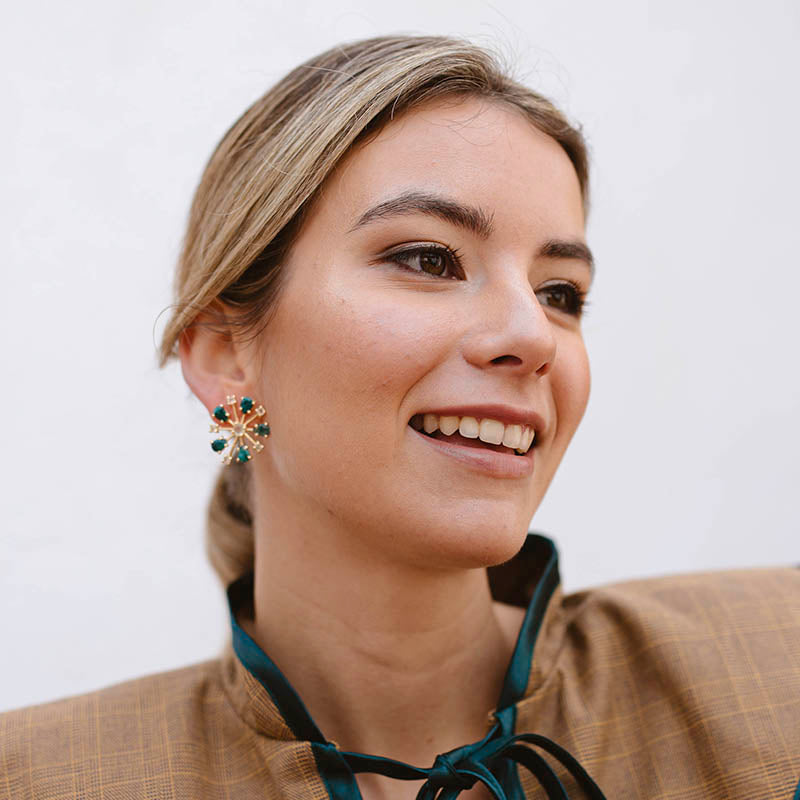 Pendientes Olite Verdes