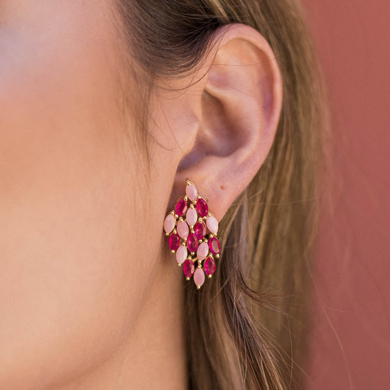 Pendientes Septo Ed. Limitada Rosa y Fucsia