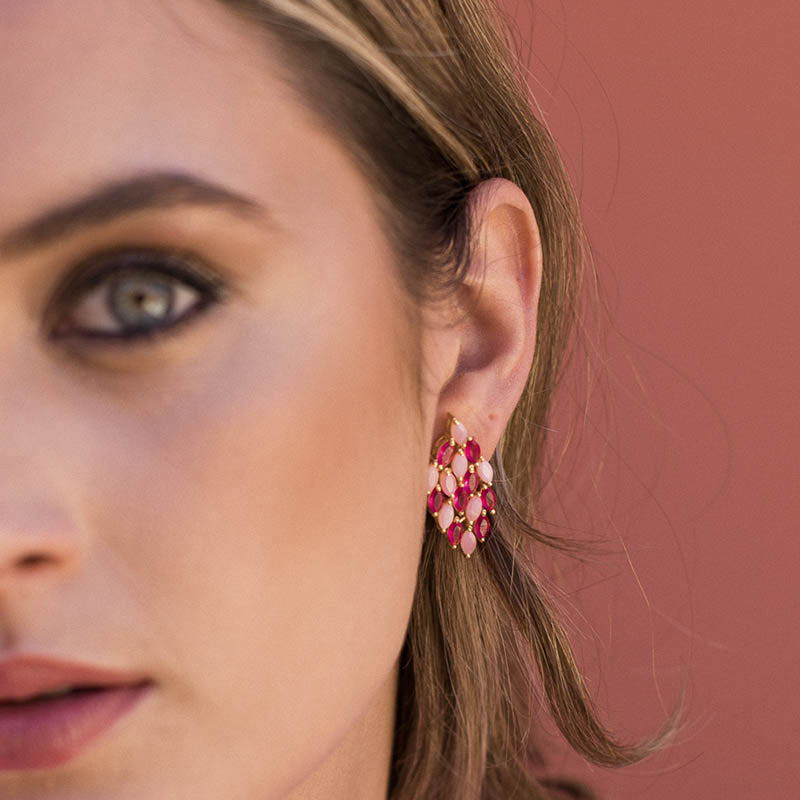 Pendientes Septo Ed. Limitada Rosa y Fucsia