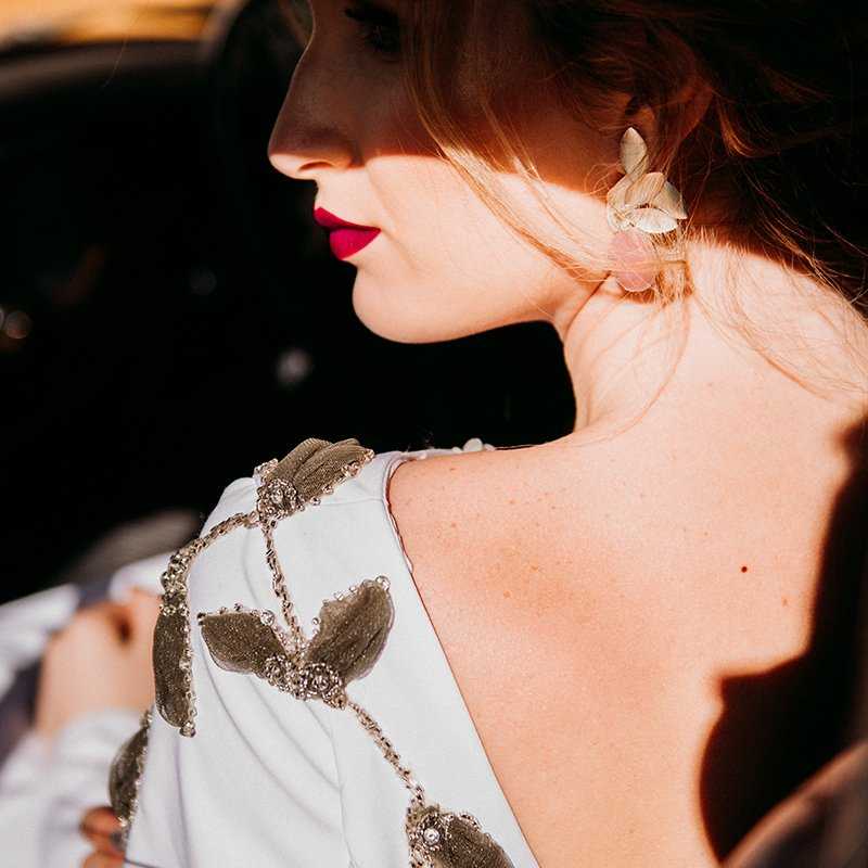 Pendientes Tívoli Plata Rosa