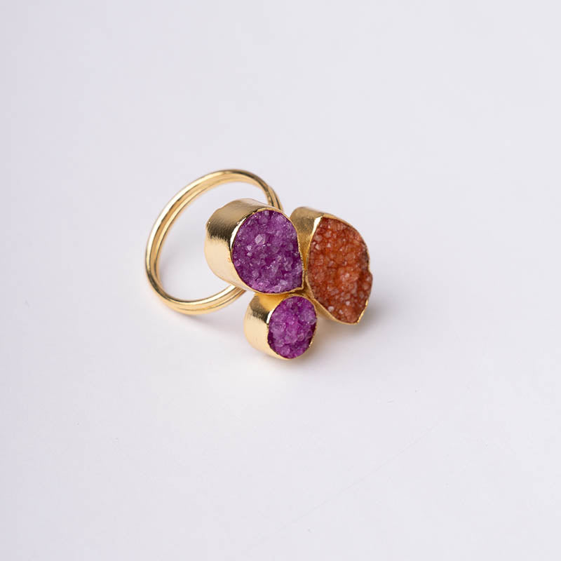 Anillo Greas Ed. Limitada Fucsia y Naranja