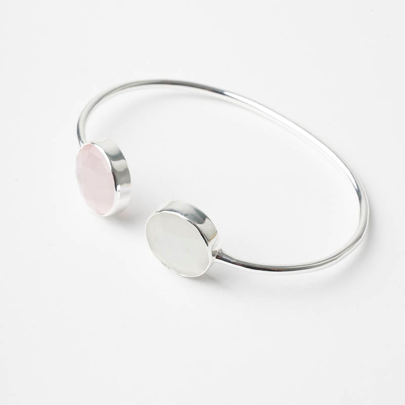 Brazalete Kivi Ed. Limitada Plata Rosa y Blanco