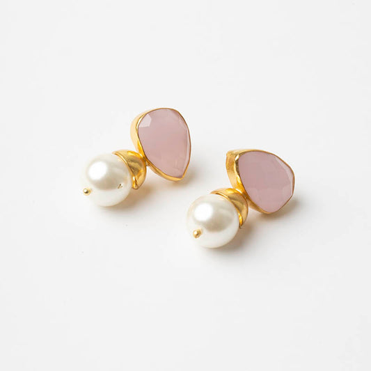 Pendientes Belli Ed. Limitada Rosa claro y Perla