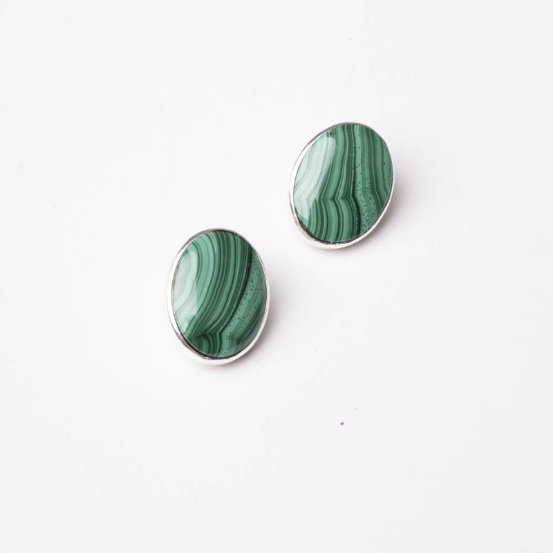 Pendientes Tillya Ed. Limitada Plata Verde malaquita