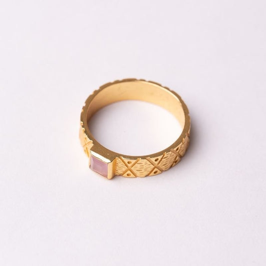 Anillo Stamp Rosa Ed. Limitada