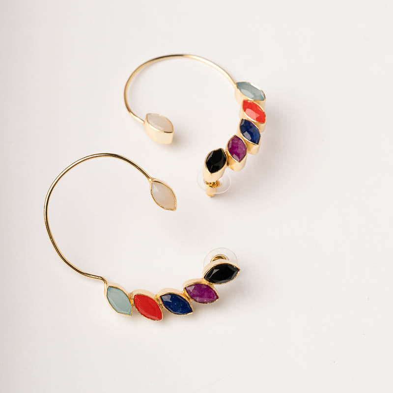 Pendientes Earcuff Cometa Ed. Limitada Multicolor Wanda