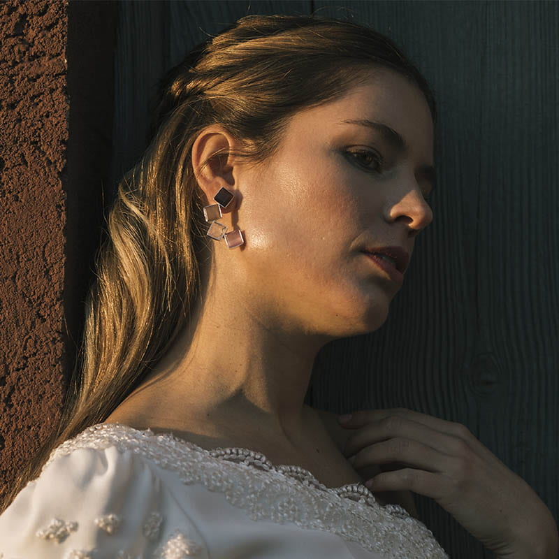 Pendientes Kioto Ed. Limitada Plata Multicolor Dalia