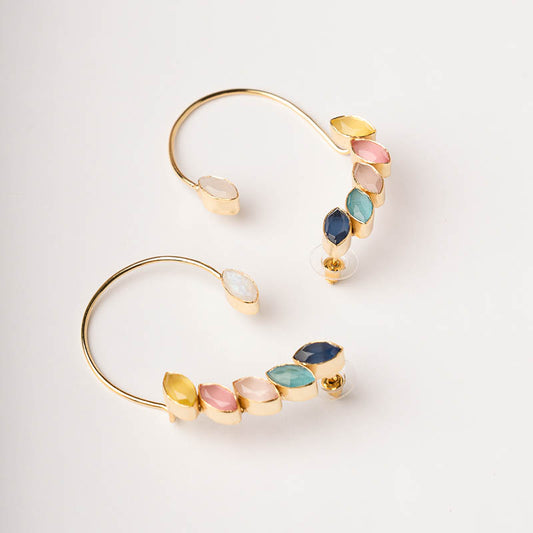 Pendientes Earcuff Cometa Ed. Limitada Multicolor Mina