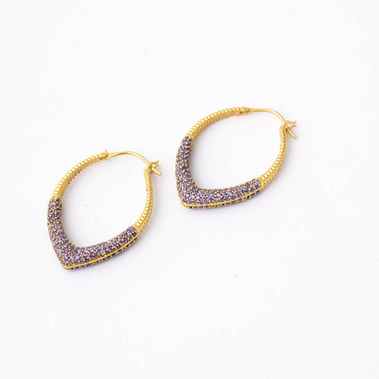 Pendientes Aros Jolie Ed. Limitada Morado