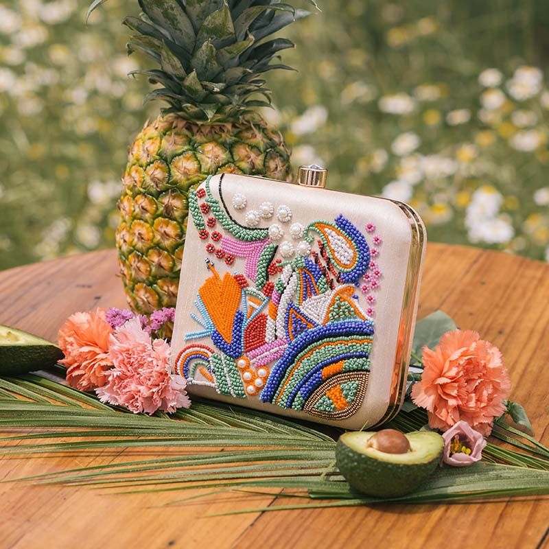 Bolso Cuadrado Bindi Beige