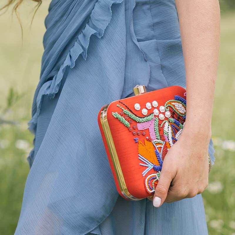 Bolso Cuadrado Bindi Rojo