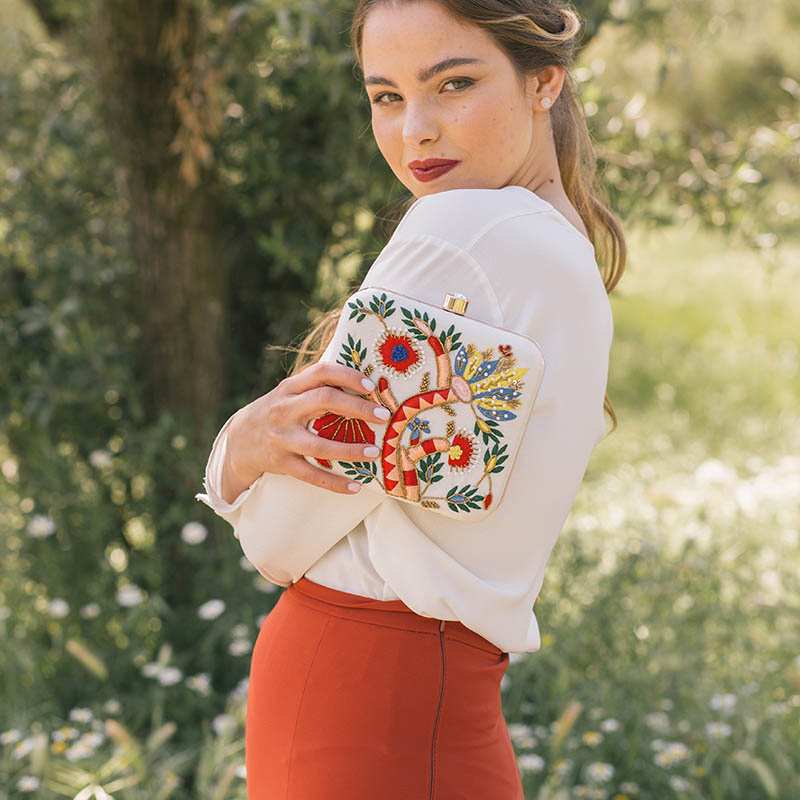 Bolso Cuadrado Bagh Rojo