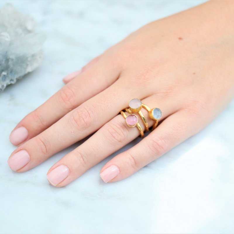 Anillo Polak Azul claro