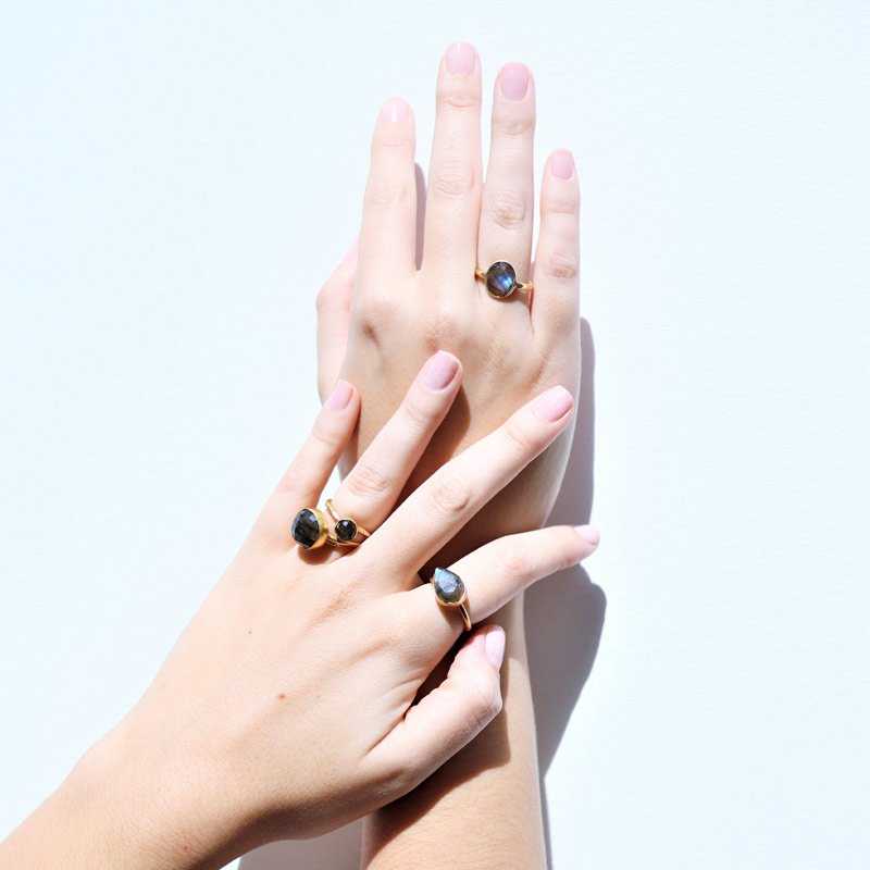Anillo Polak Labradorita