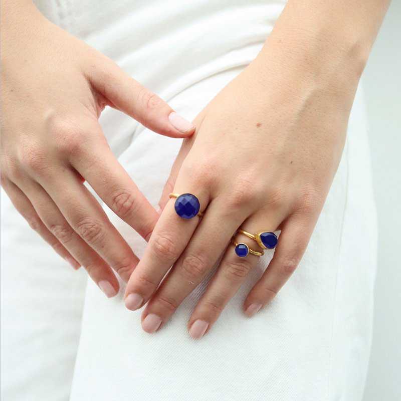 Anillo Polak Azul Royal