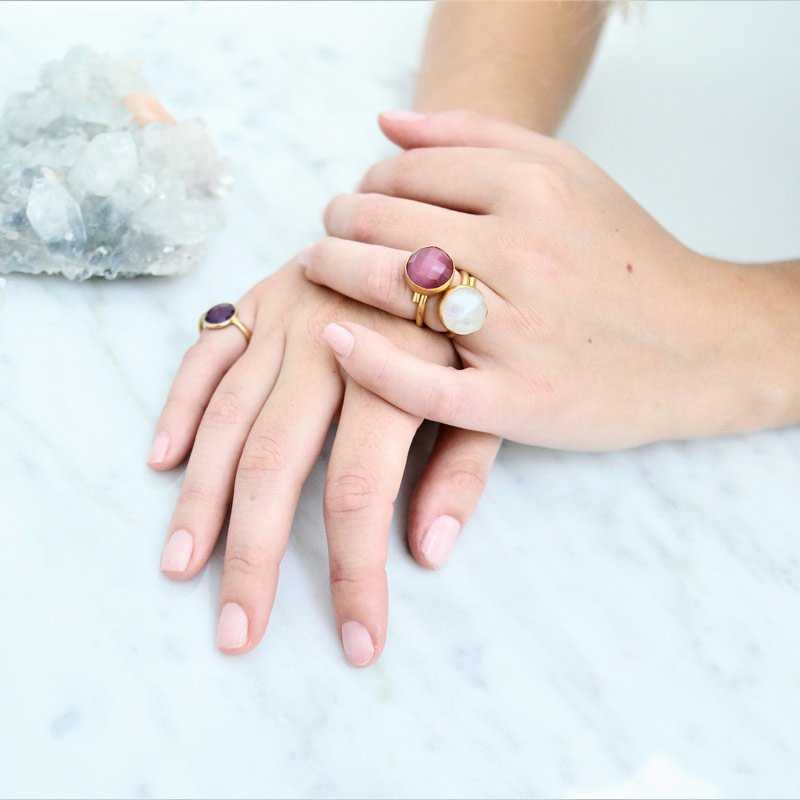 Anillo Ibiza Rosa dark