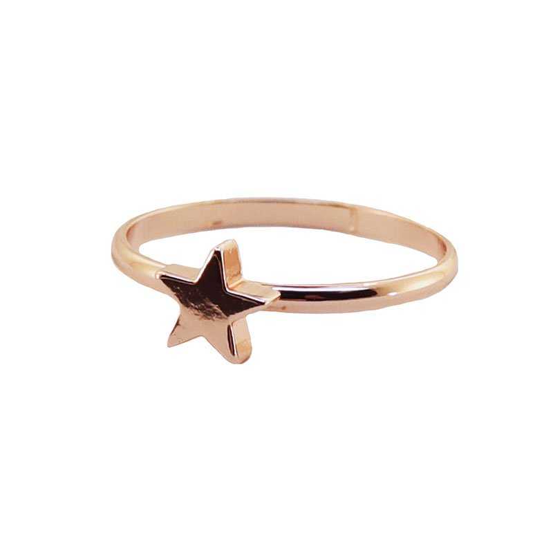 Anillo Minimal Supernova Rosa Talla 13