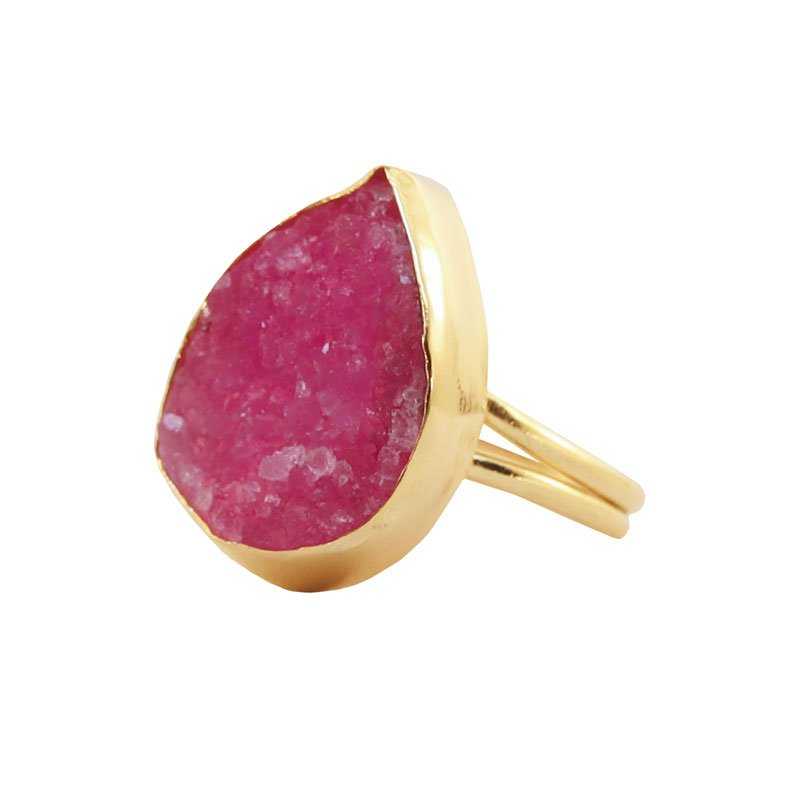 Anillo Formentera Drusa Fucsia