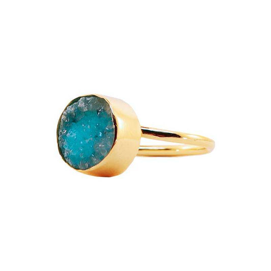 Anillo Eiffel Azul turquesa