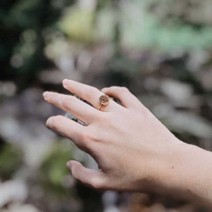 Anillo Eiffel Verde