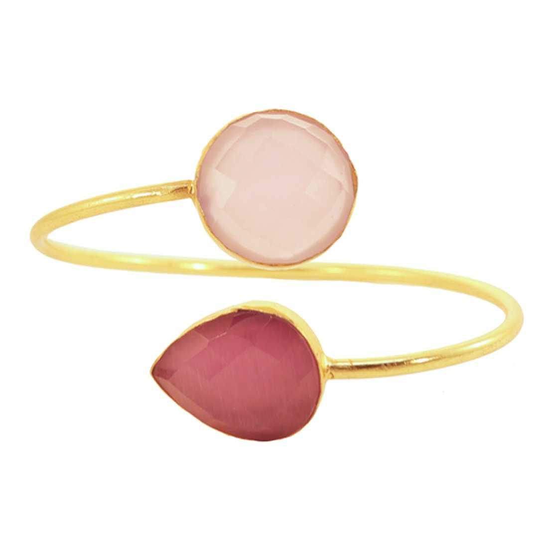 Brazalete Cg Rosa claro y Rosa dark