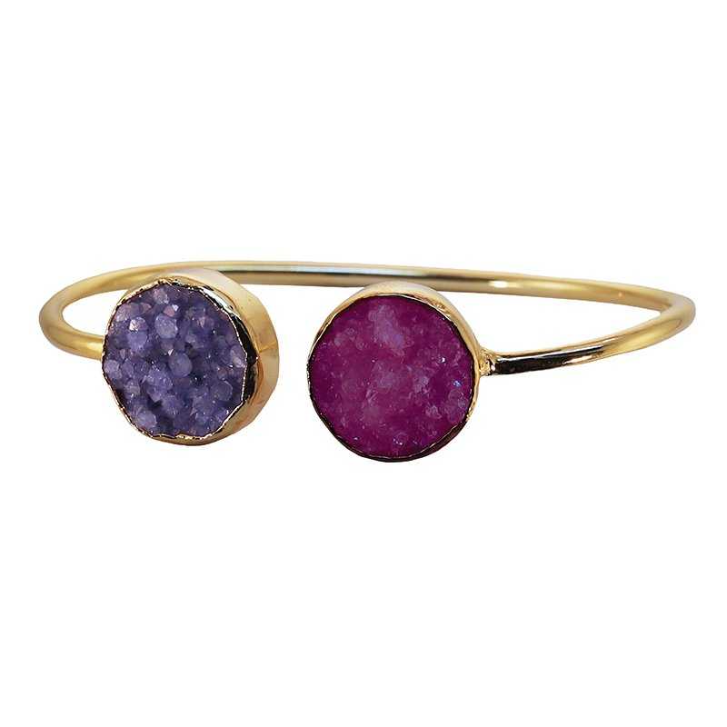 Brazalete Kivi Morado y Fucsia mo