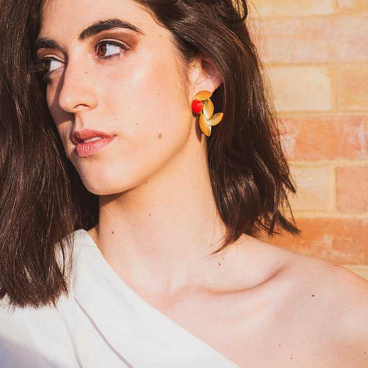 Pendientes Agar Rojo