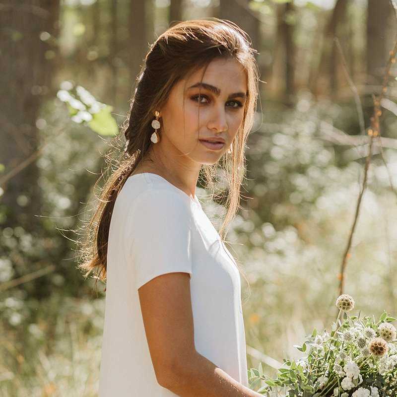 Pendientes Acanthus Blanco