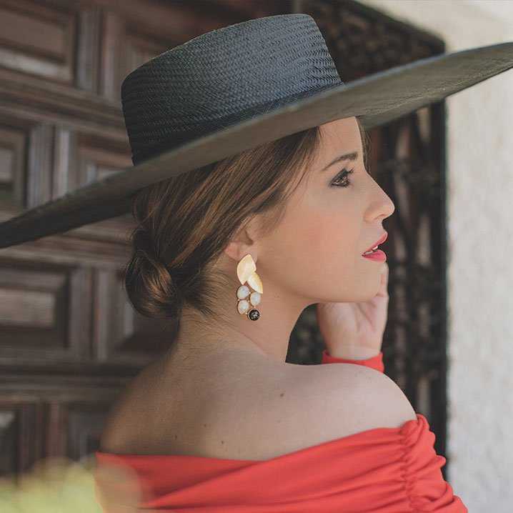 Pendientes Acanto Rosa claro y Rosa dark
