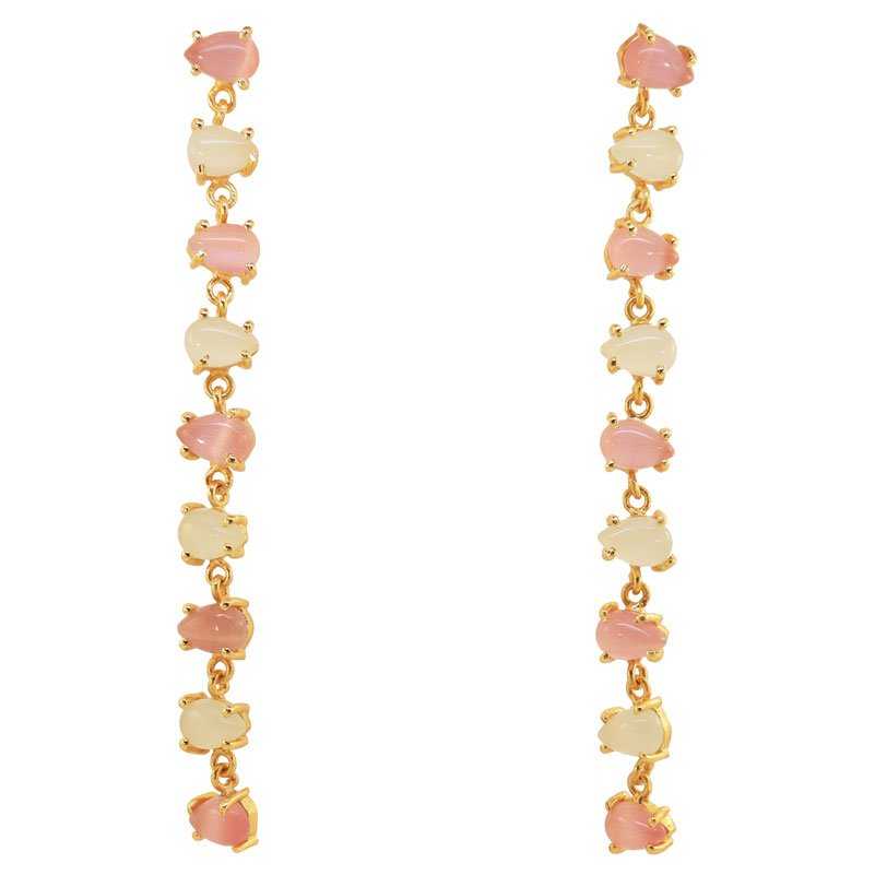 Pendientes Alcalá Rosa y Verde claro