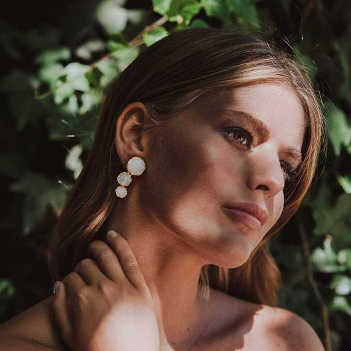 Pendientes Amiran Blanco