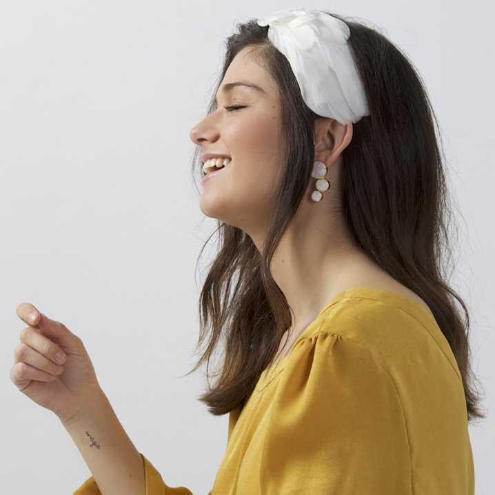 Pendientes Amiran Blanco