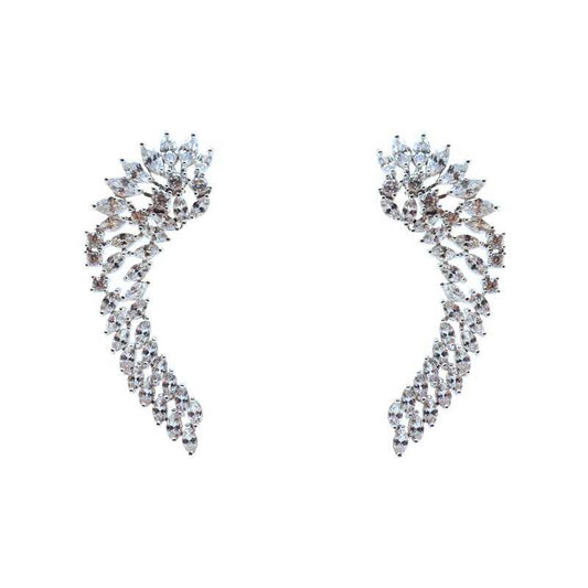 Pendientes Earcuff Angel Plata Shine