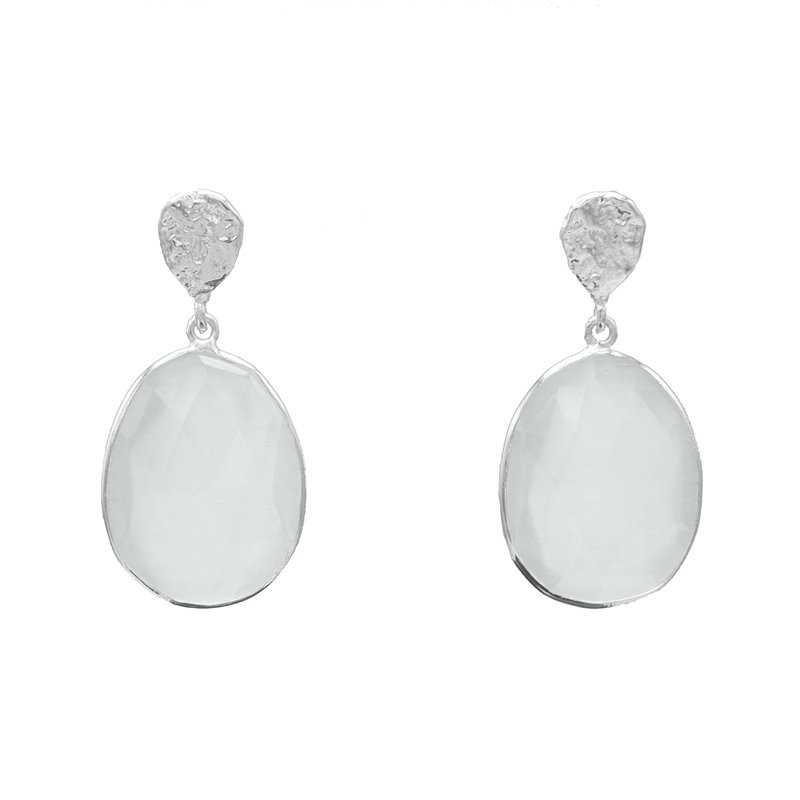 Pendientes Karamel Plata Blanco