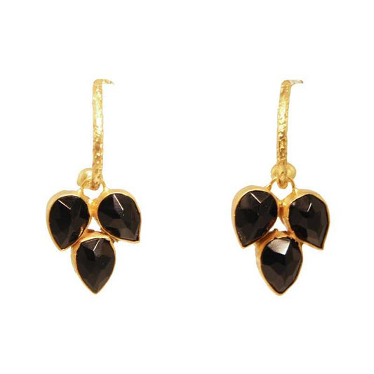 Pendientes Aros Coco Negro (Desmontables)