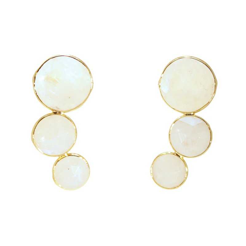 Pendientes Diana Piedra Lunar