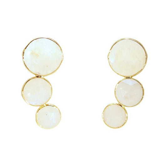 Pendientes Diana Piedra Lunar