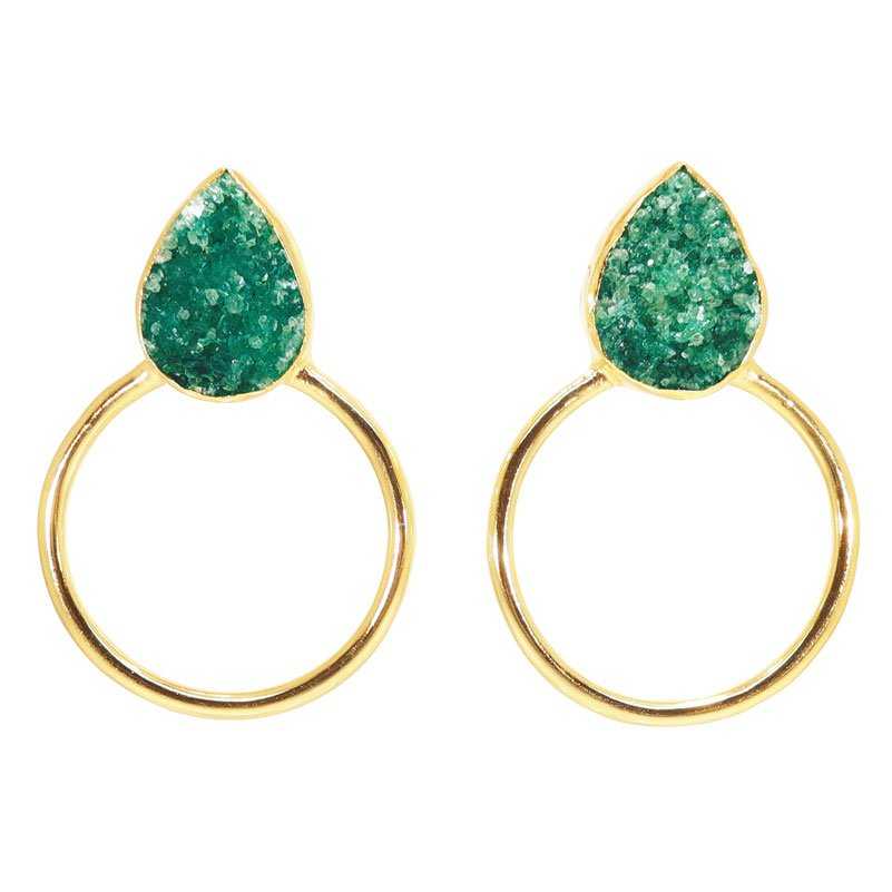 Pendientes Diwa Big Verde